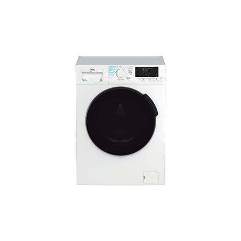 beko lave-linge hublot séchant hte7614ybst 7+4 kg blanc